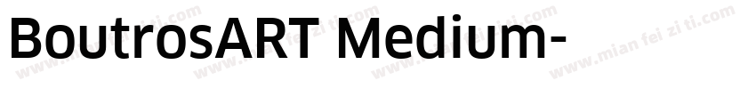 BoutrosART Medium字体转换